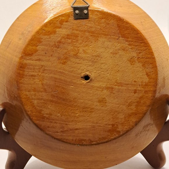 Vintage wood 3D plate wall hanging, windmill spins. - Picture 8 of 8